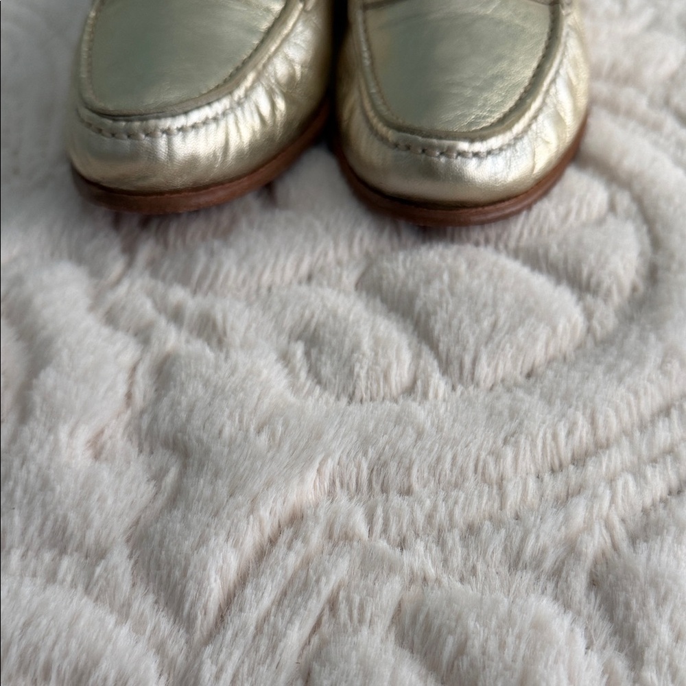 Bally Metallic Gold Women's Loafers - Picture 6 of 8